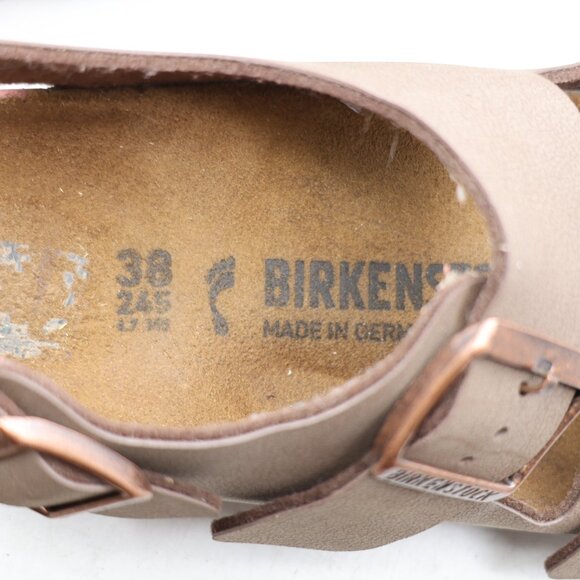 Birkinstock Milano Brown Biko Flor Strap Women’s Size EU 38 US 7 Buckle Sandals - Picture 3 of 12